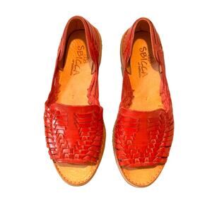 Sbicca of California Jared Red Espadrilles Huarache Sandals Size 7